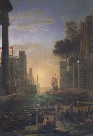 Port of Ostia with the Embarkation of St Paula (mk17)